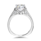 Tapered Diamond Engagement Ring — R1110W