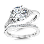 Tapered Diamond Engagement Ring — R1110W