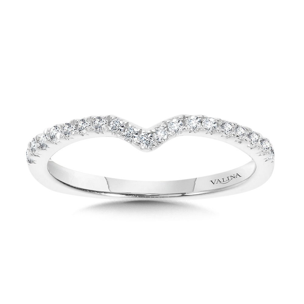 Chevron Diamond Wedding Band — R1112BW