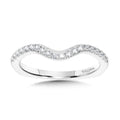 Curved Diamond Wedding Band — R1114BW