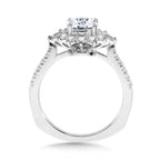 Statement Diamond Halo Engagement Ring — R1114W
