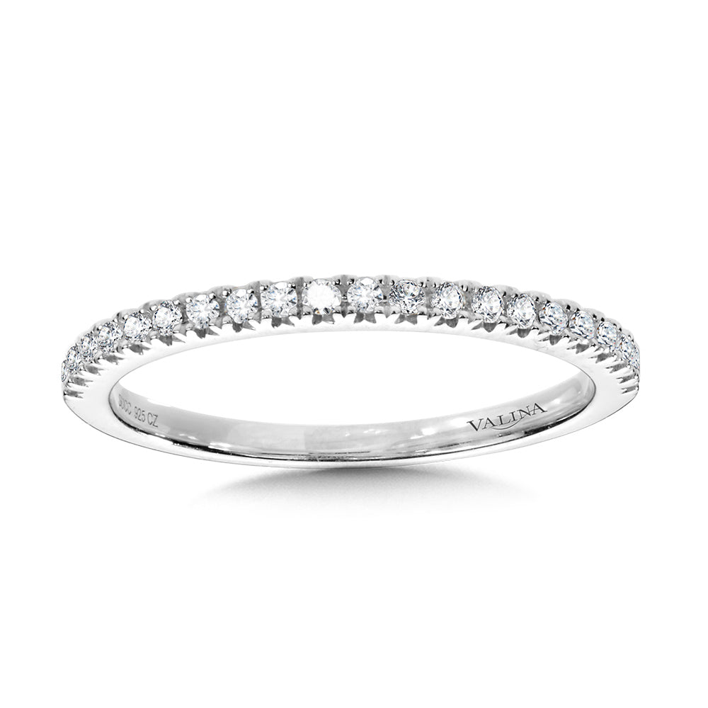Straight Diamond Wedding Band — R1115BW-SR