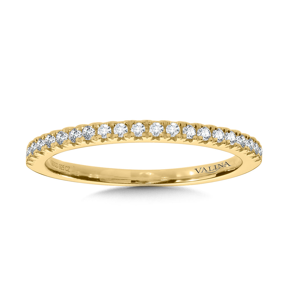 Straight Diamond Wedding Band — R1116BY-SR