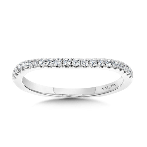 Curved Diamond Wedding Band — R1117BW-SR