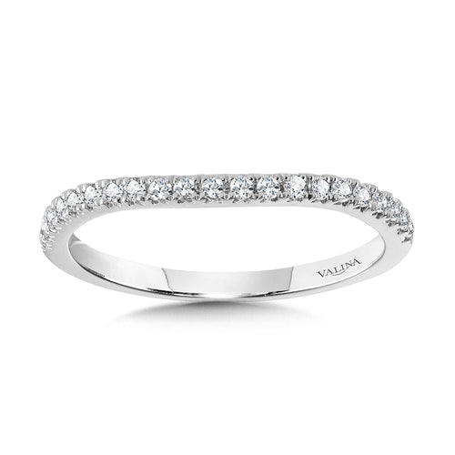 Curved Diamond Wedding Band — R1118BW-SR