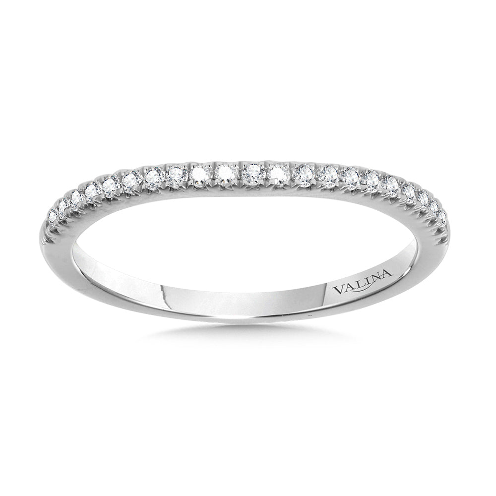 Curved Diamond Wedding Band — R1119BW-SR