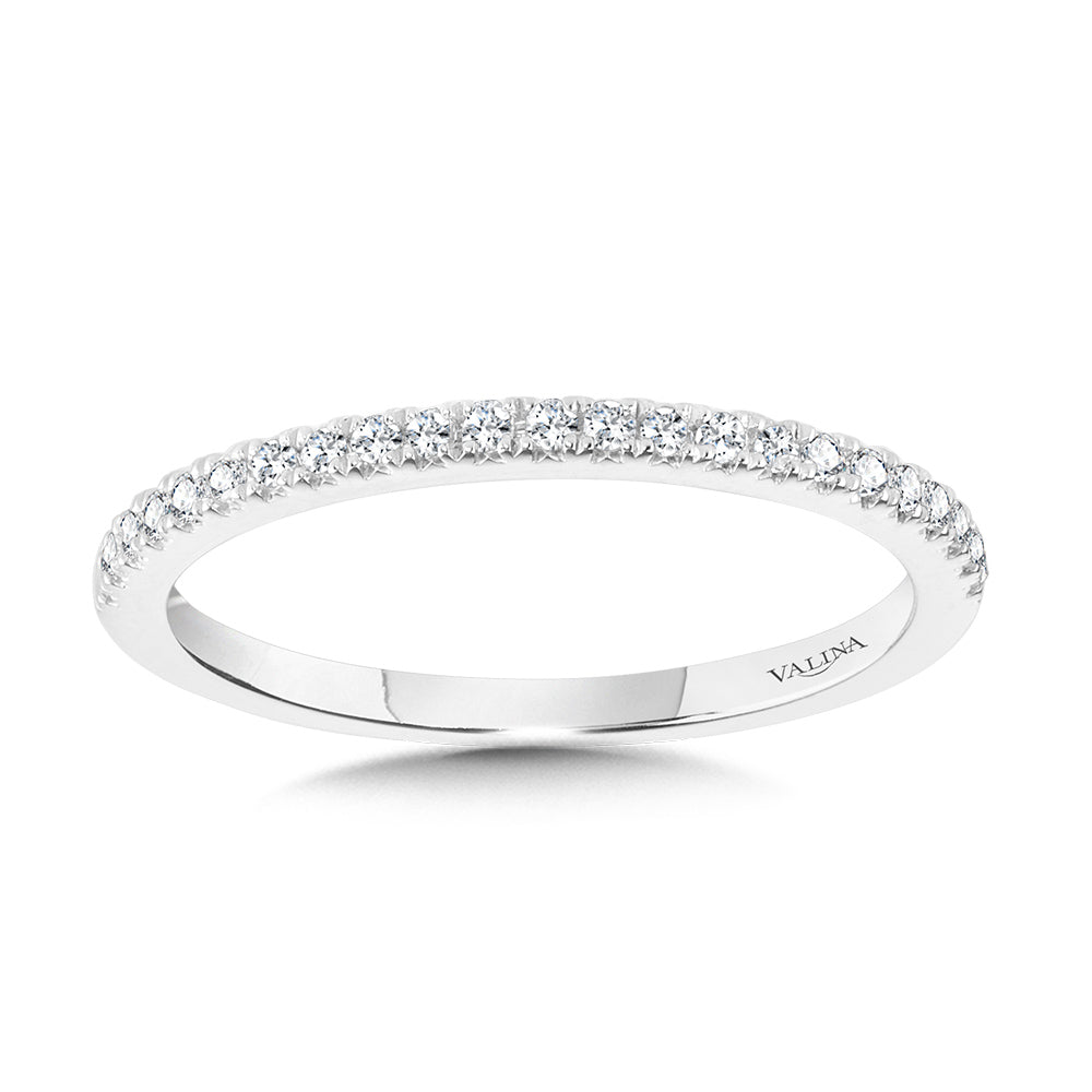 Straight Diamond Wedding Band — R1121BW-SR
