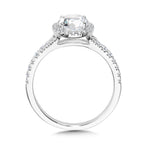 Round Split Shank Halo Engagement Ring — R1122W-SR