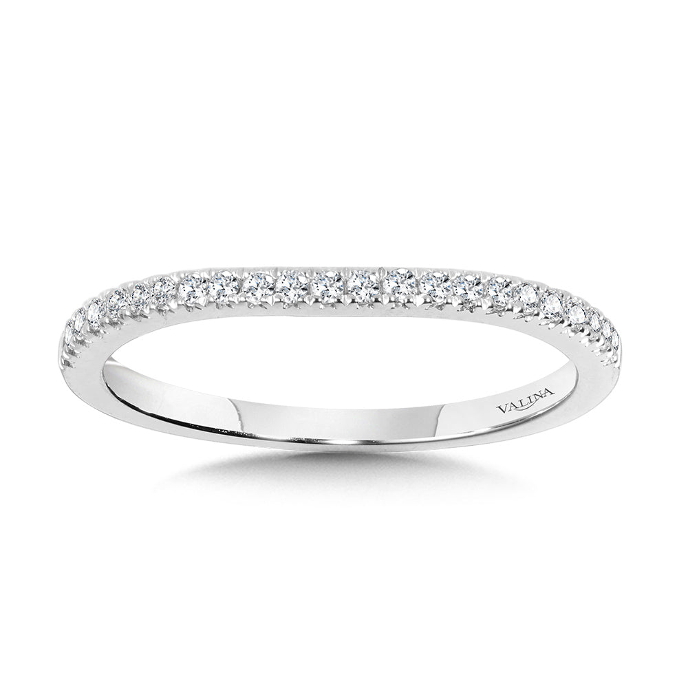 Curved Diamond Wedding Band — R1125BW-SR