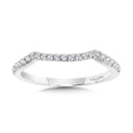 Curved Diamond Wedding Band — R1130BW-SR