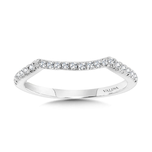 Curved Diamond Wedding Band — R1130BW-SR