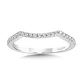Curved Diamond Wedding Band — R1132BW-SR