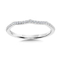 Curved Diamond Wedding Band — R1133BW-SR
