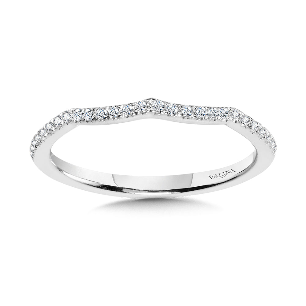 Curved Diamond Wedding Band — R1133BW-SR