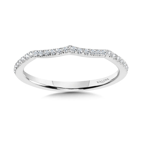 Curved Diamond Wedding Band — R1133BW-SR