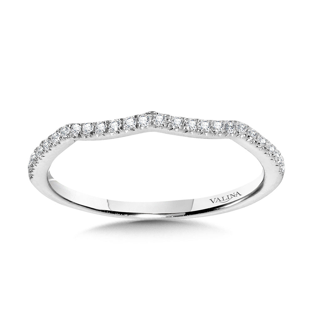 Curved Diamond Wedding Band — R1134BW-SR