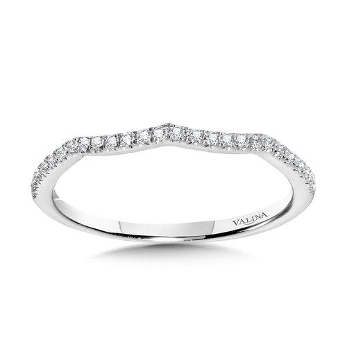 Curved Diamond Wedding Band — R1134BW-SR