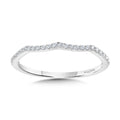 Curved Diamond Wedding Band — R1135BW-SR