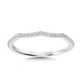 Curved Diamond Wedding Band — R1136BW-SR