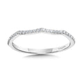 Curved Diamond Wedding Band — R1137BW-SR