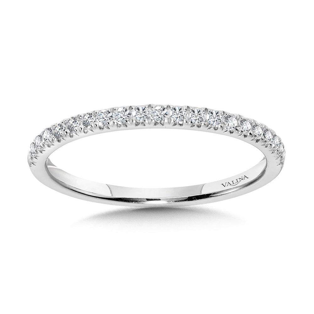 Straight Diamond Wedding Band — R1138BW-SR
