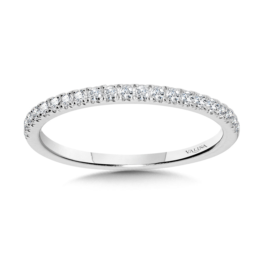 Straight Diamond Wedding Band — R1139BW-SR