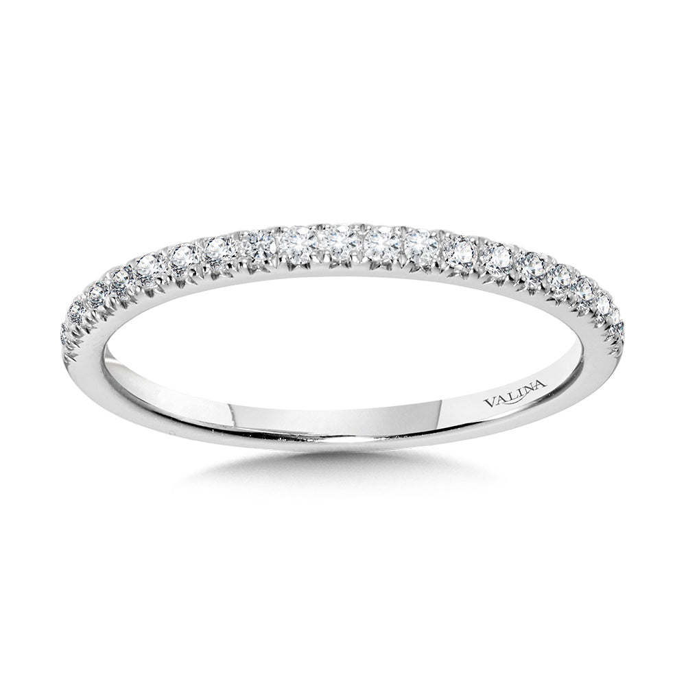Straight Diamond Wedding Band — R1140BW-SR