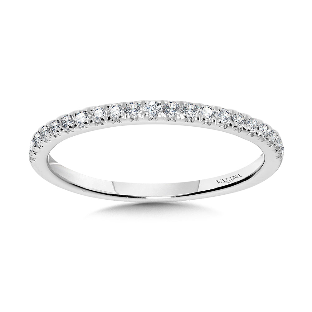 Straight Diamond Wedding Band — R1141BW-SR