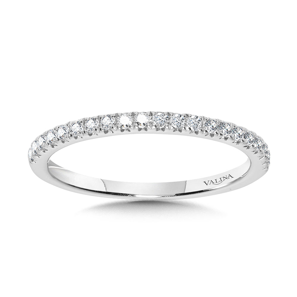 Straight Diamond Wedding Band — R1143BW-SR