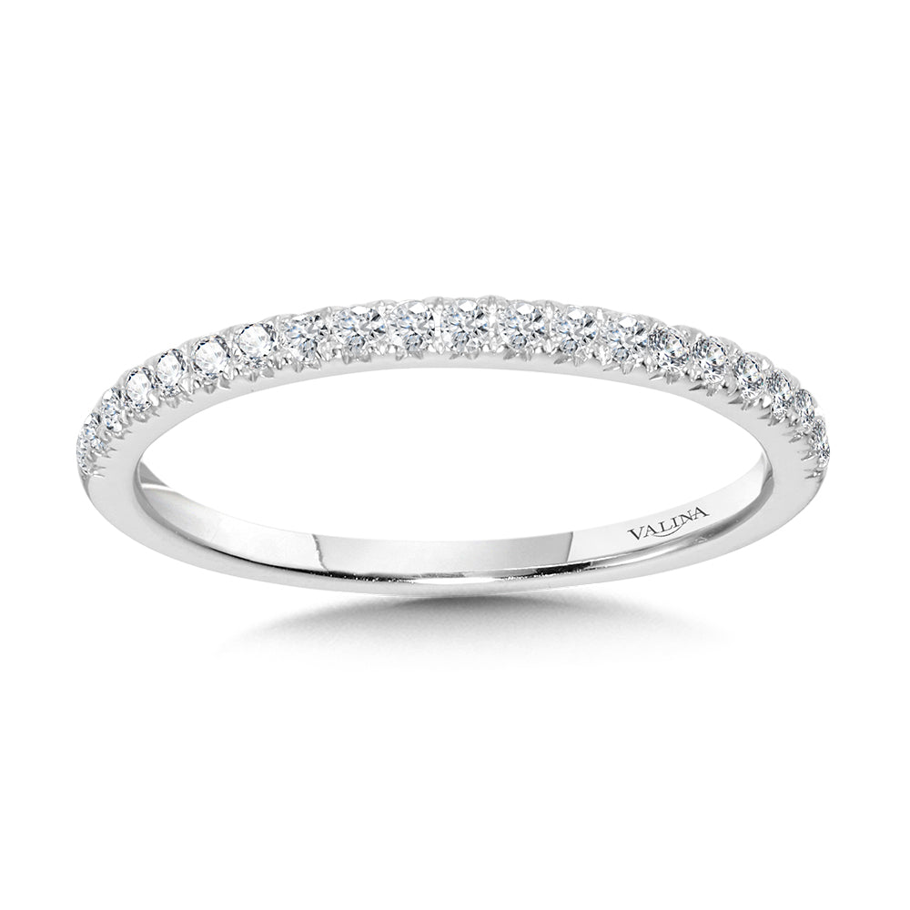 Straight Diamond Wedding Band — R1144BW-SR
