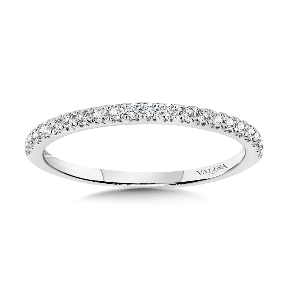 Straight Diamond Wedding Band — R1145BW-SR