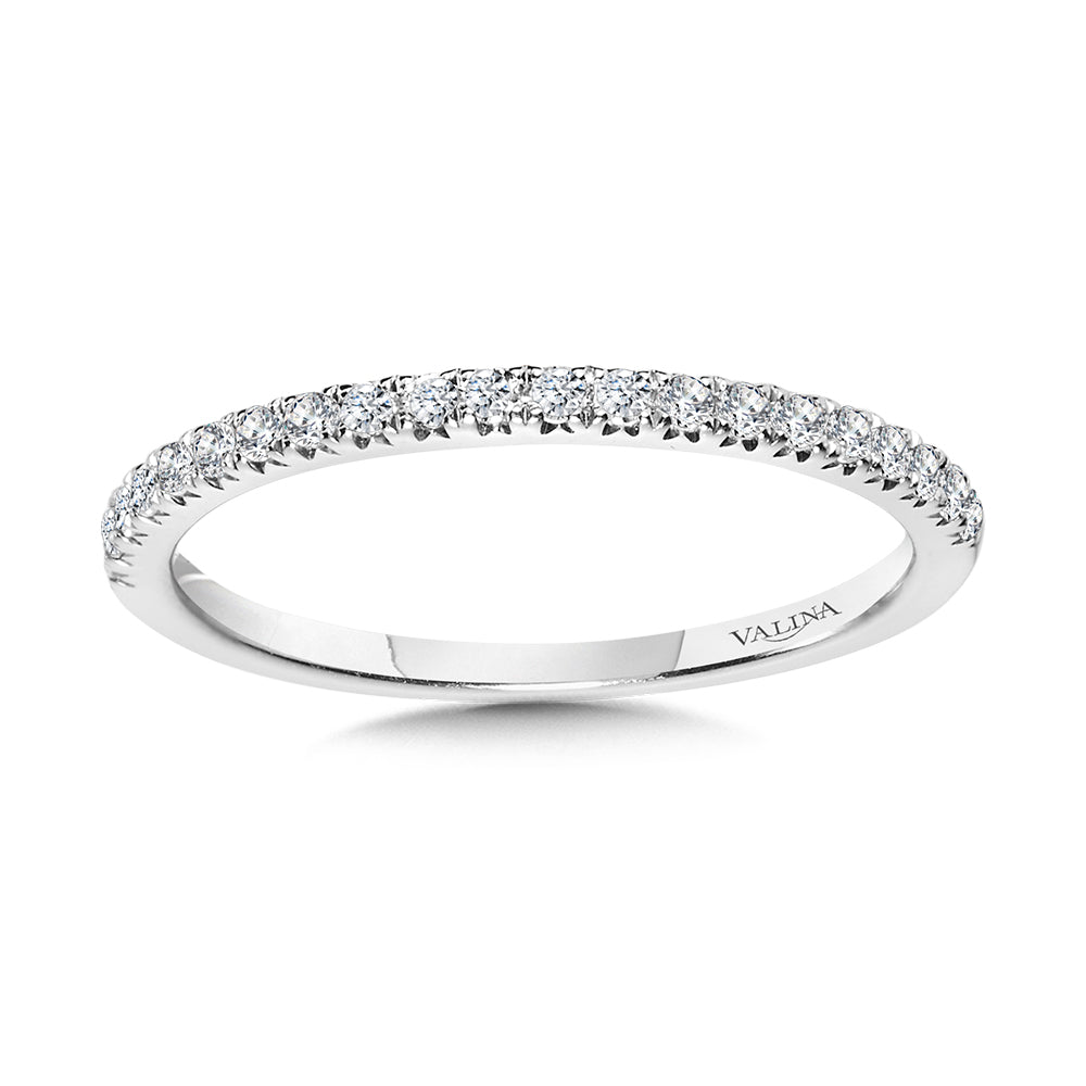 Straight Diamond Wedding Band — R1146BW-SR