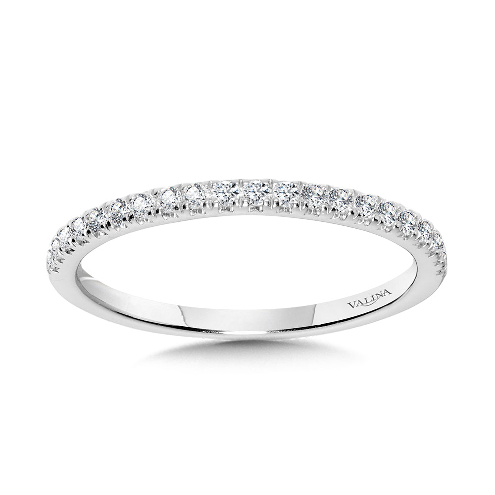 Straight Diamond Wedding Band — R1147BW-SR