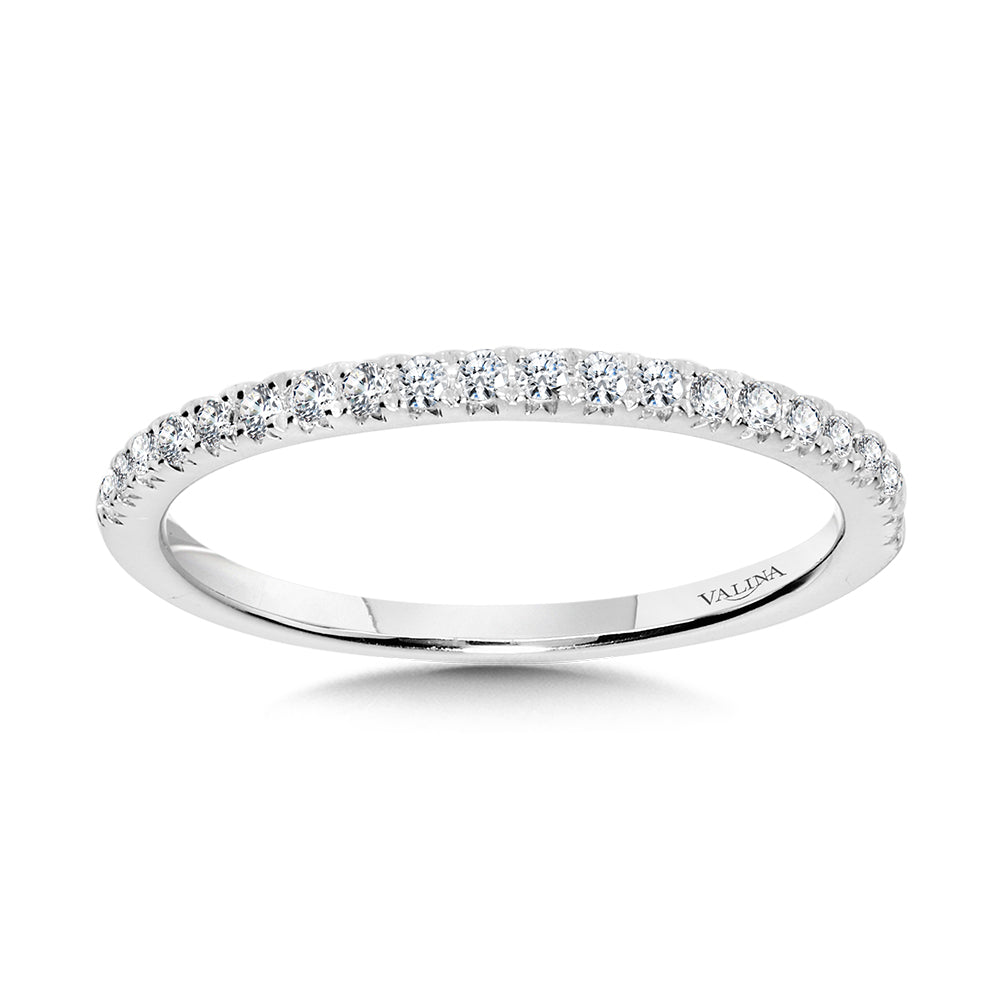 Straight Diamond Wedding Band — R1148BW-SR