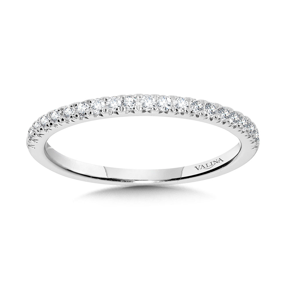 Straight Diamond Wedding Band — R1149BW-SR