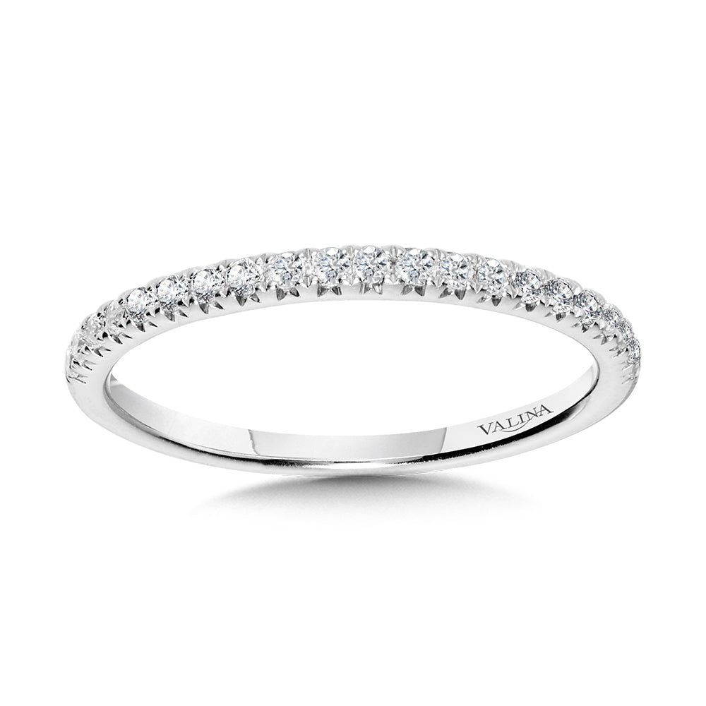 Straight Diamond Wedding Band — R1150BW-SR