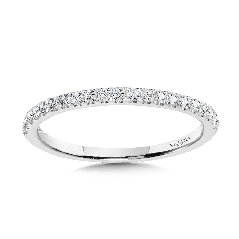 Straight Diamond Wedding Band — R1151BW-SR