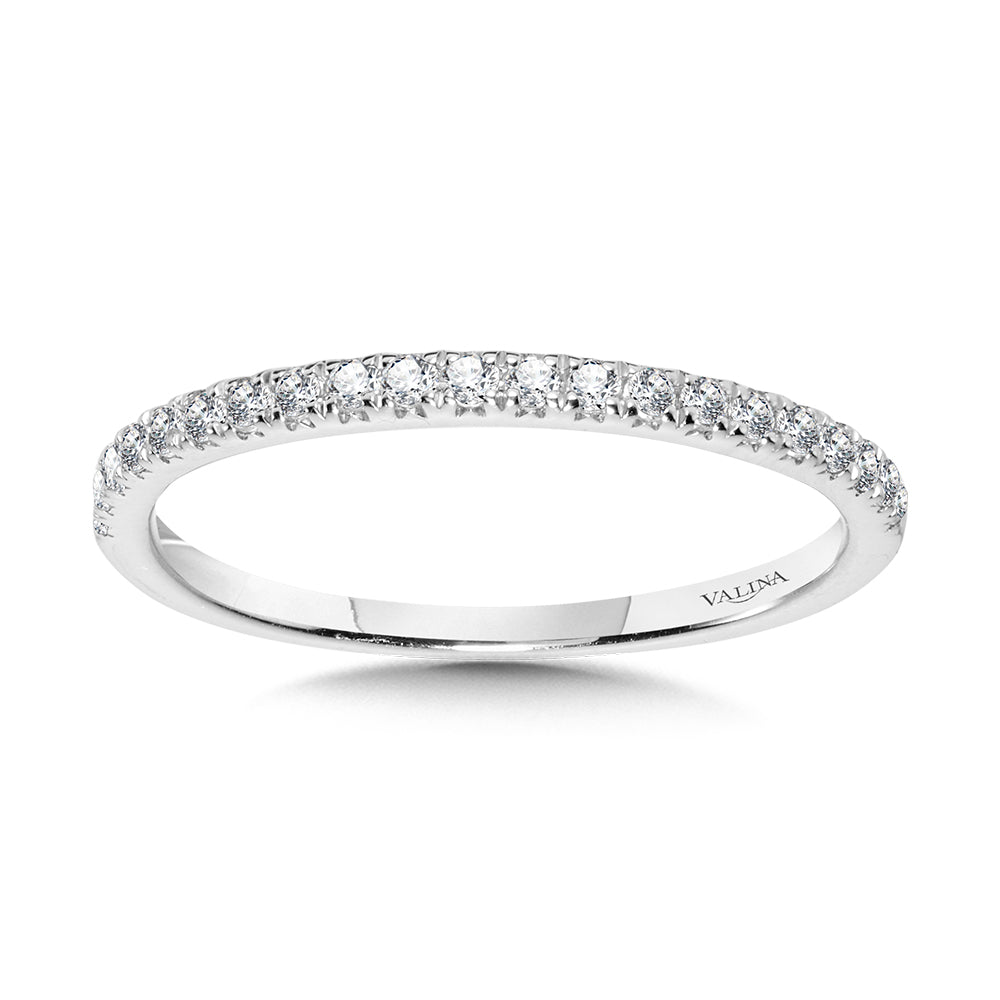 Straight Diamond Wedding Band — R1152BW-SR
