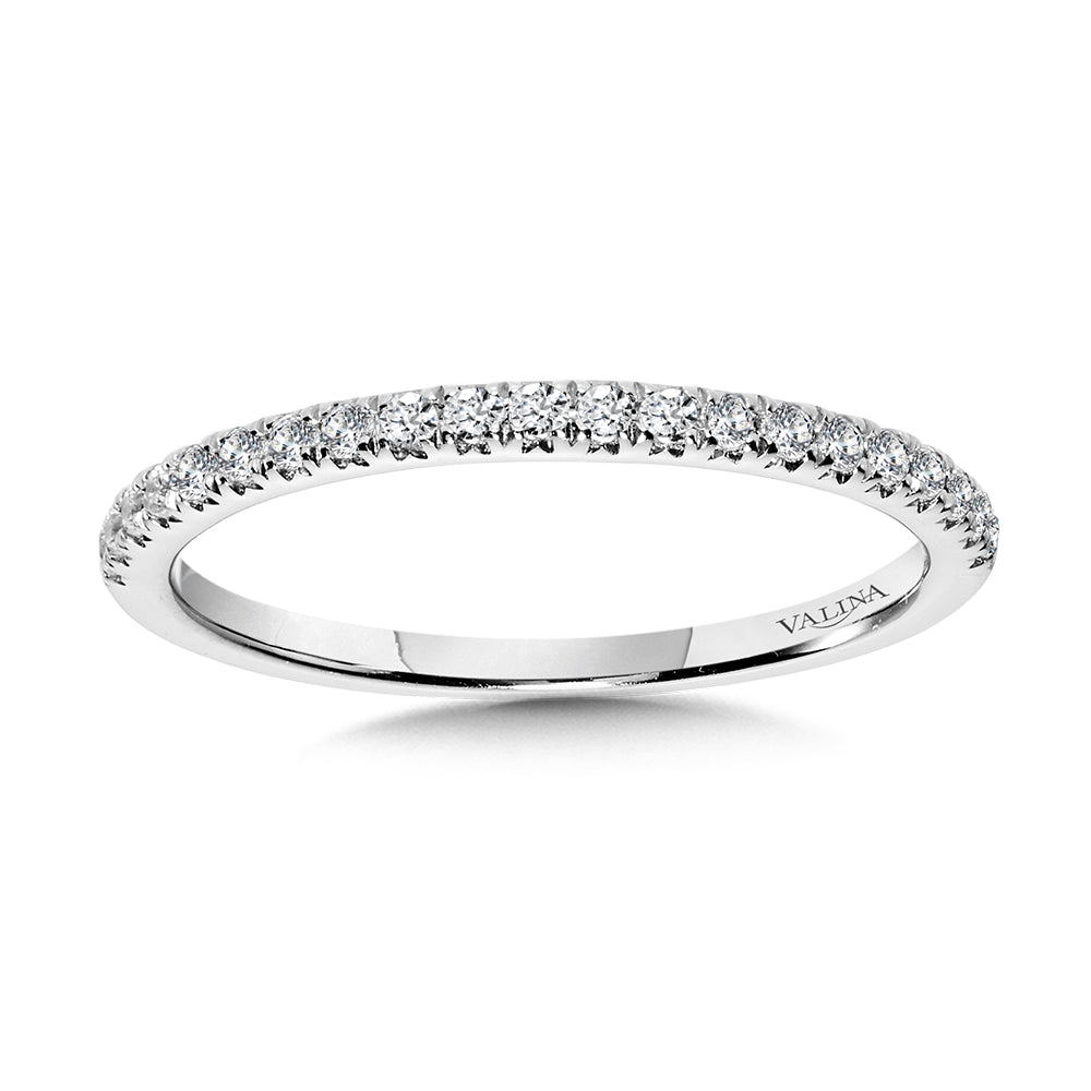 Straight Diamond Wedding Band — R1153BW-SR