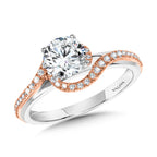Bypass Spiral Dual-Tone Engagement Ring — R1154WP-SR