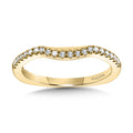 Curved Diamond Wedding Band — R1160BY