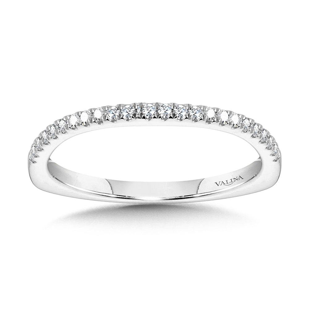 Straight Diamond Wedding Band — R1172BW