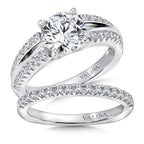 Split Shank Diamond Engagement Ring — R141W