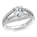 Split Shank Diamond Engagement Ring — R144W