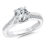 Spiral Style Diamond Engagement Ring — R148W