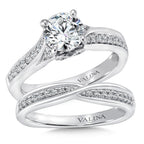 Spiral Style Diamond Engagement Ring — R148W