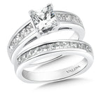 Diamond Engagement Ring with Side Stones — R153W