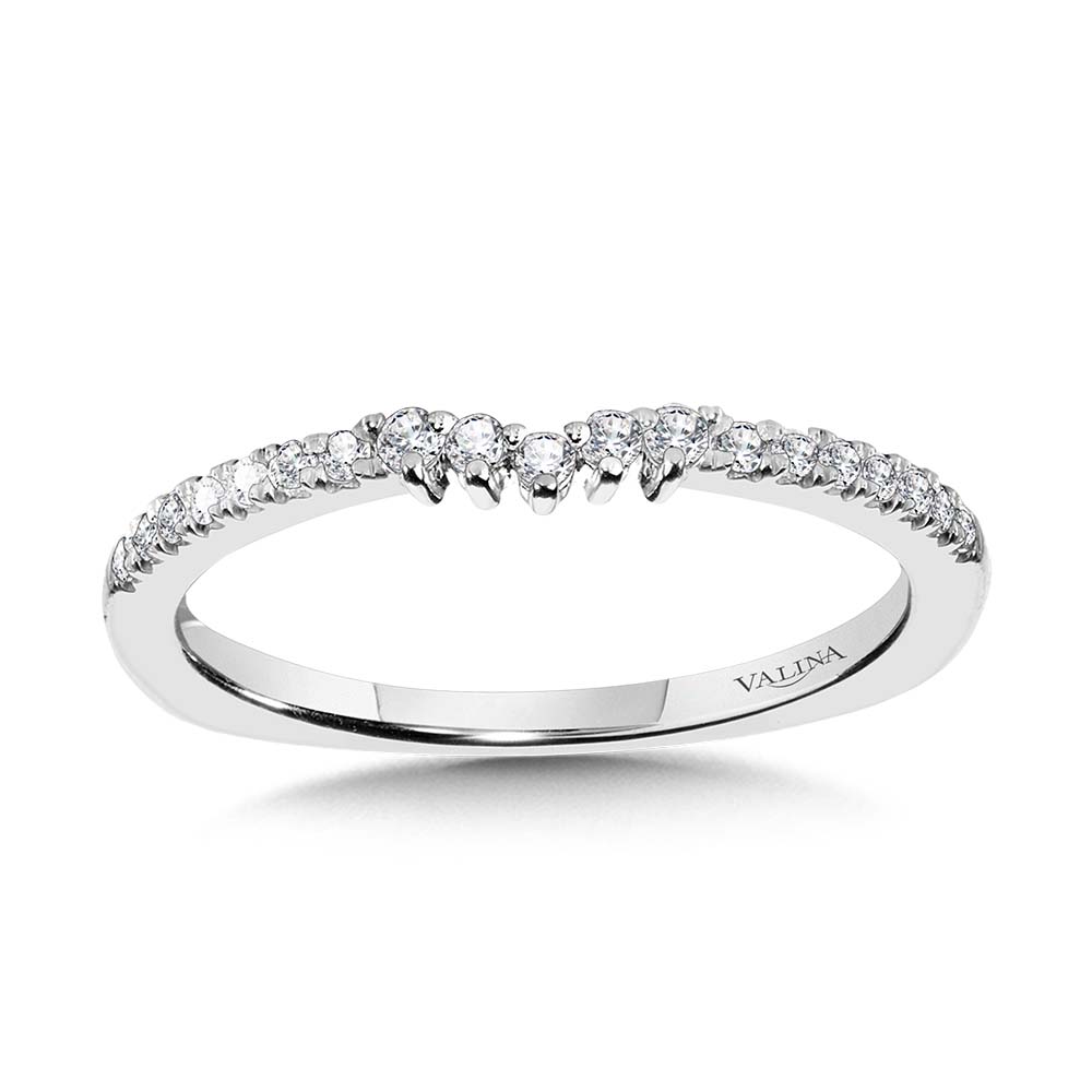 Prong-Tipped Diamond Wedding Band — R2207BW