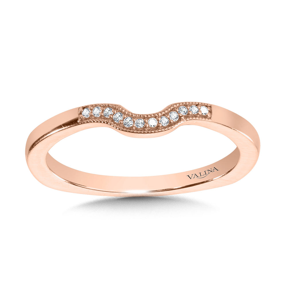 Milgrain-Accented Diamond Wedding Band — R2212BP