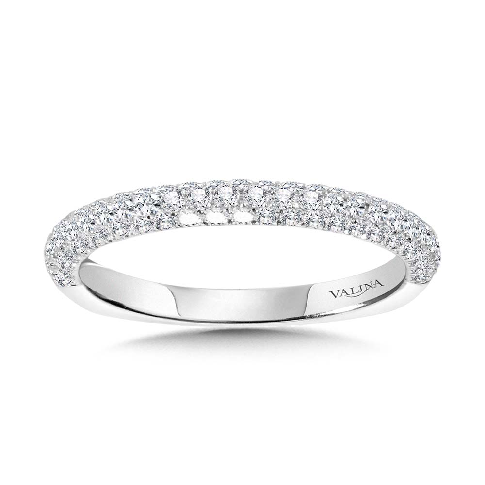 Pave-Set Diamond Wedding Band — R2214BW